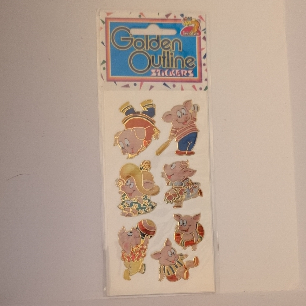 Stickers - Multicolor Pig Characters